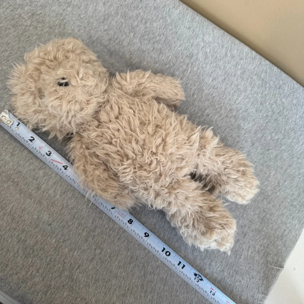 Jellycat Angora Cocoa Bear Plush Rare Discontinued Shaggy Soft Furry Teddy 12”